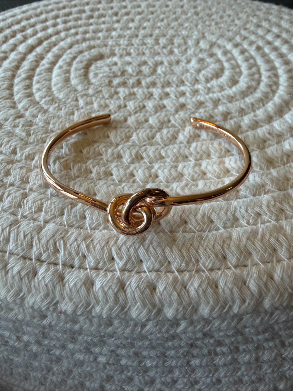 Kendra Scott Presleigh Rose Gold Knot Open Cuff Bracelet